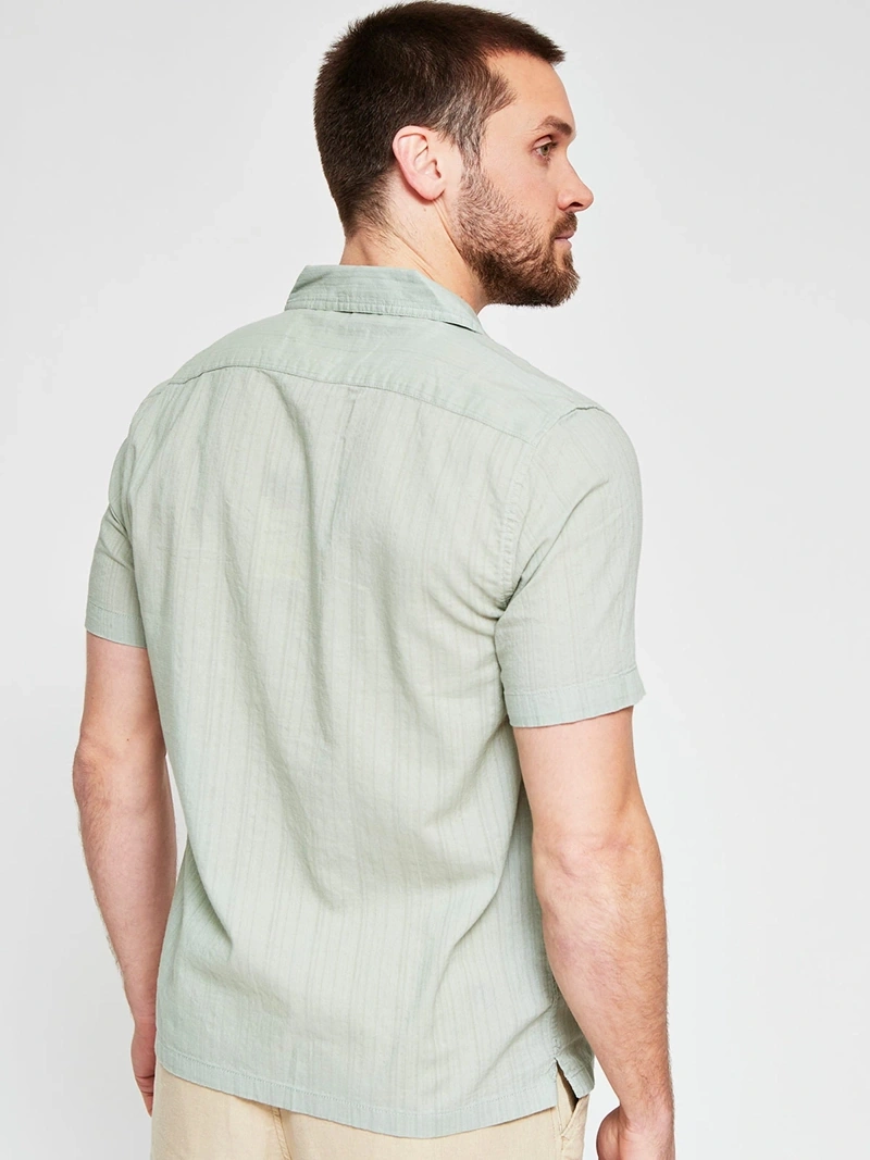 CAMISA MANGA CORTA ALGODÓN HOMBRE BARBADOS - 2