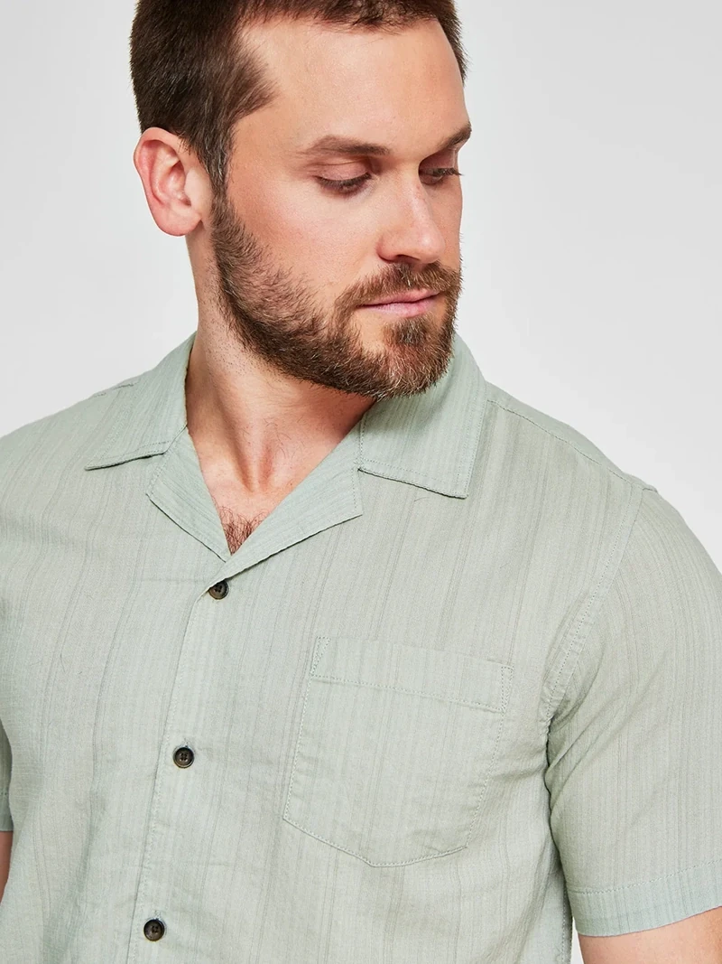 CAMISA MANGA CORTA ALGODÓN HOMBRE BARBADOS - 3