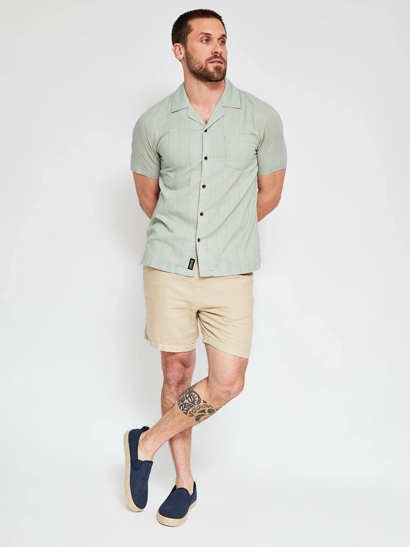 CAMISA MANGA CORTA ALGODÓN HOMBRE BARBADOS - 4