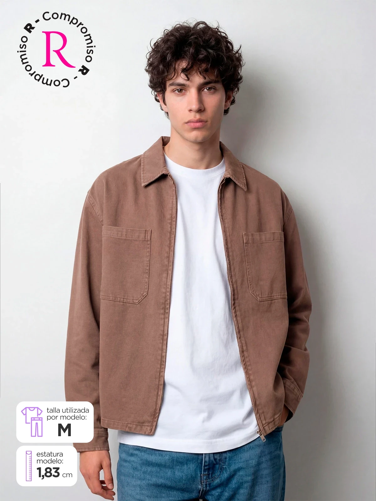 CAMISA MANGA LARGA ALGODÓN HOMBRE INDEX - 1