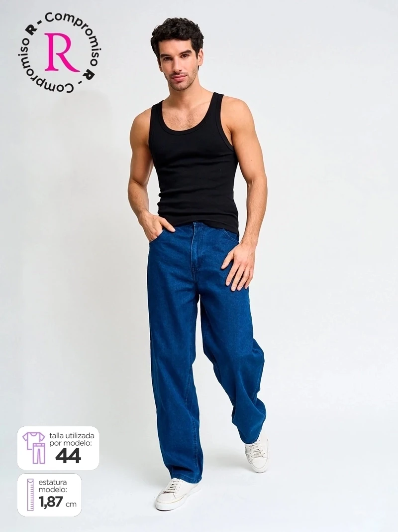 JEANS ALGODÓN BAGGY HOMBRE INDEX CALI - 1
