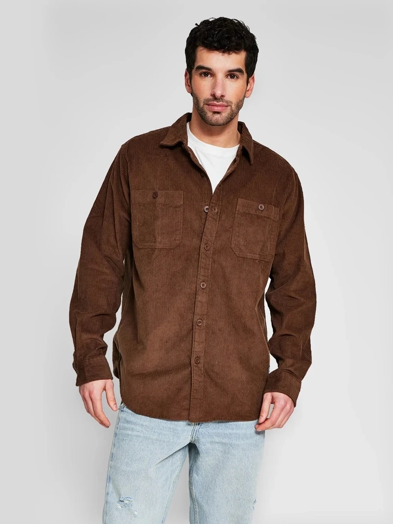SOBRECAMISA MANGA LARGA ALGODÓN HOMBRE ELEMENT - 1