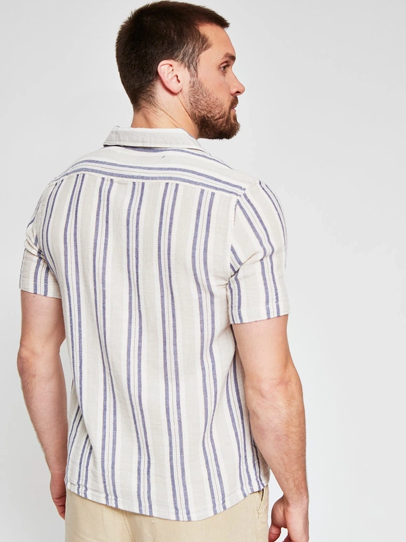 CAMISA MANGA CORTA ALGODÓN HOMBRE BARBADOS - 2