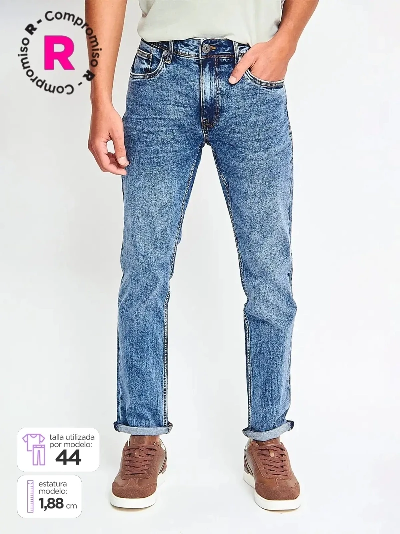 JEANS REGULAR ALGODÓN HOMBRE BARBADOS GONZA - 1