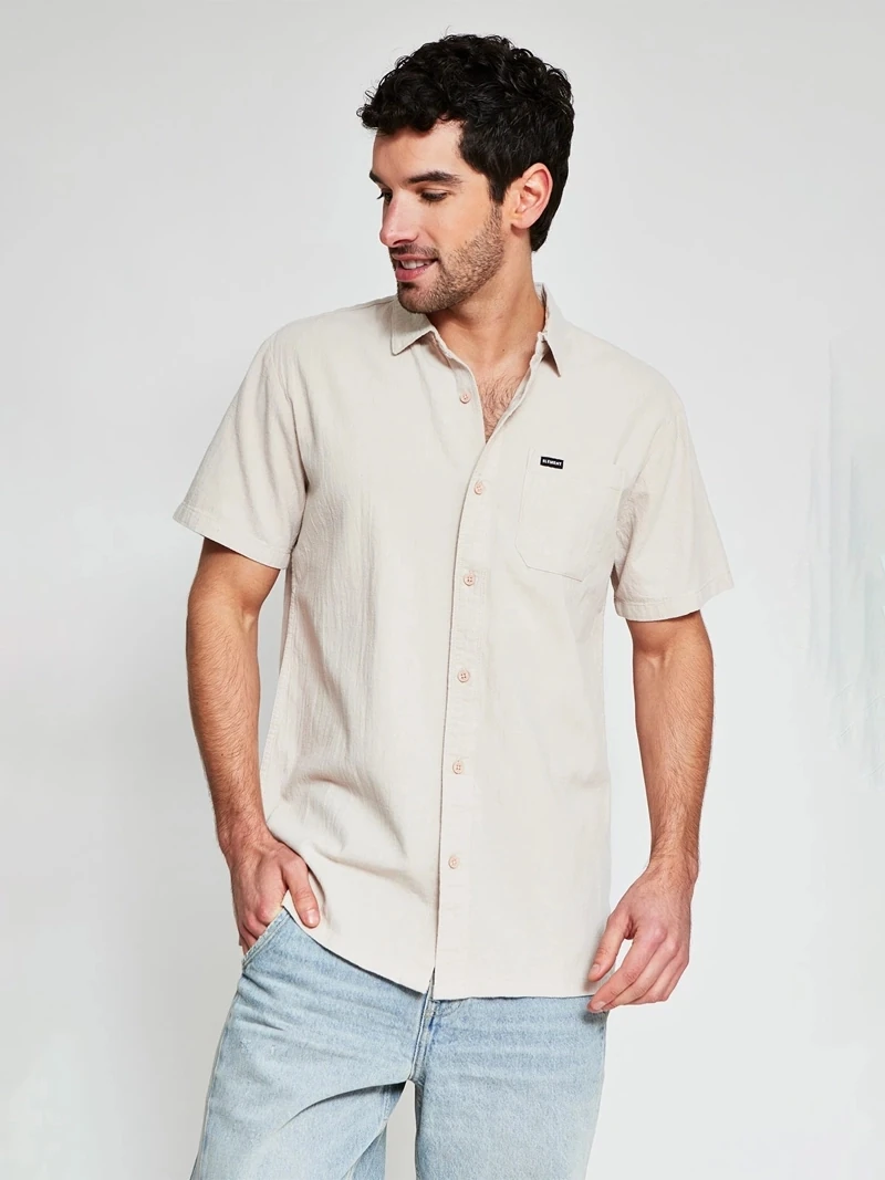 CAMISA MANGA CORTA ALGODÓN HOMBRE ELEMENT - 1
