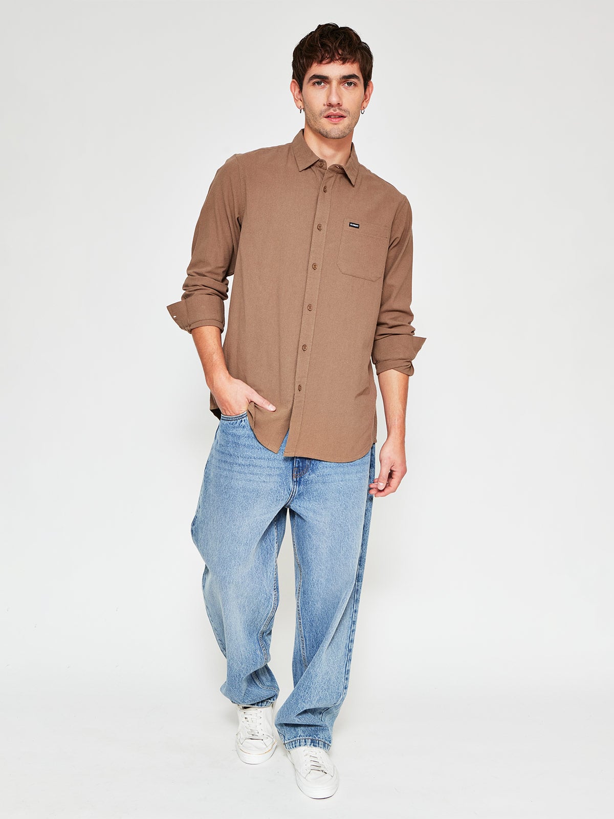 CAMISA MANGA LARGA ALGODÓN HOMBRE ELEMENT - 4
