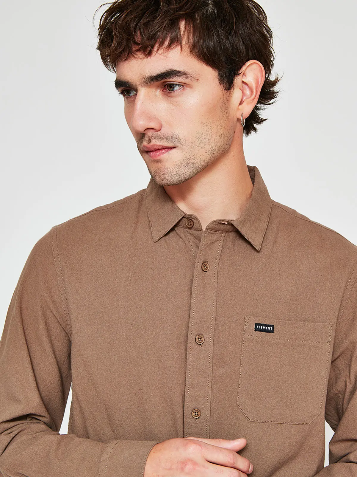 CAMISA MANGA LARGA ALGODÓN HOMBRE ELEMENT - 3