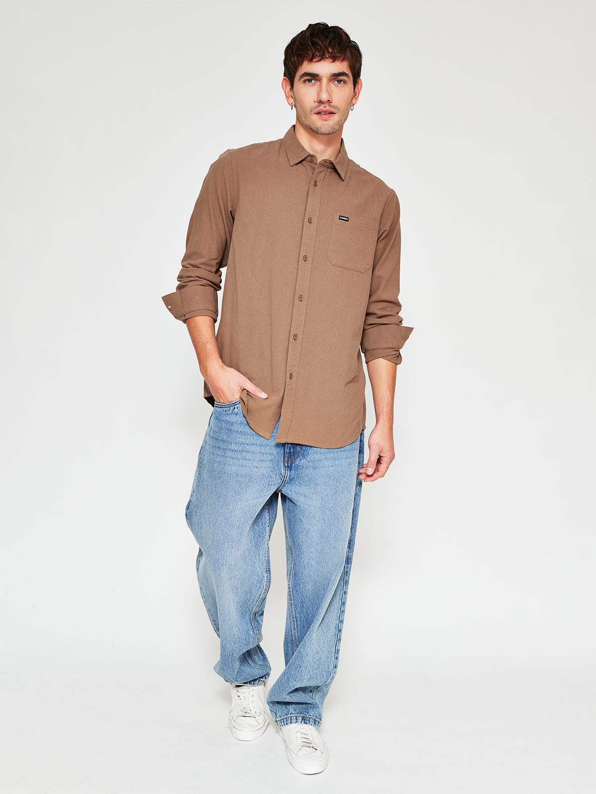 CAMISA MANGA LARGA ALGODÓN HOMBRE ELEMENT - 4