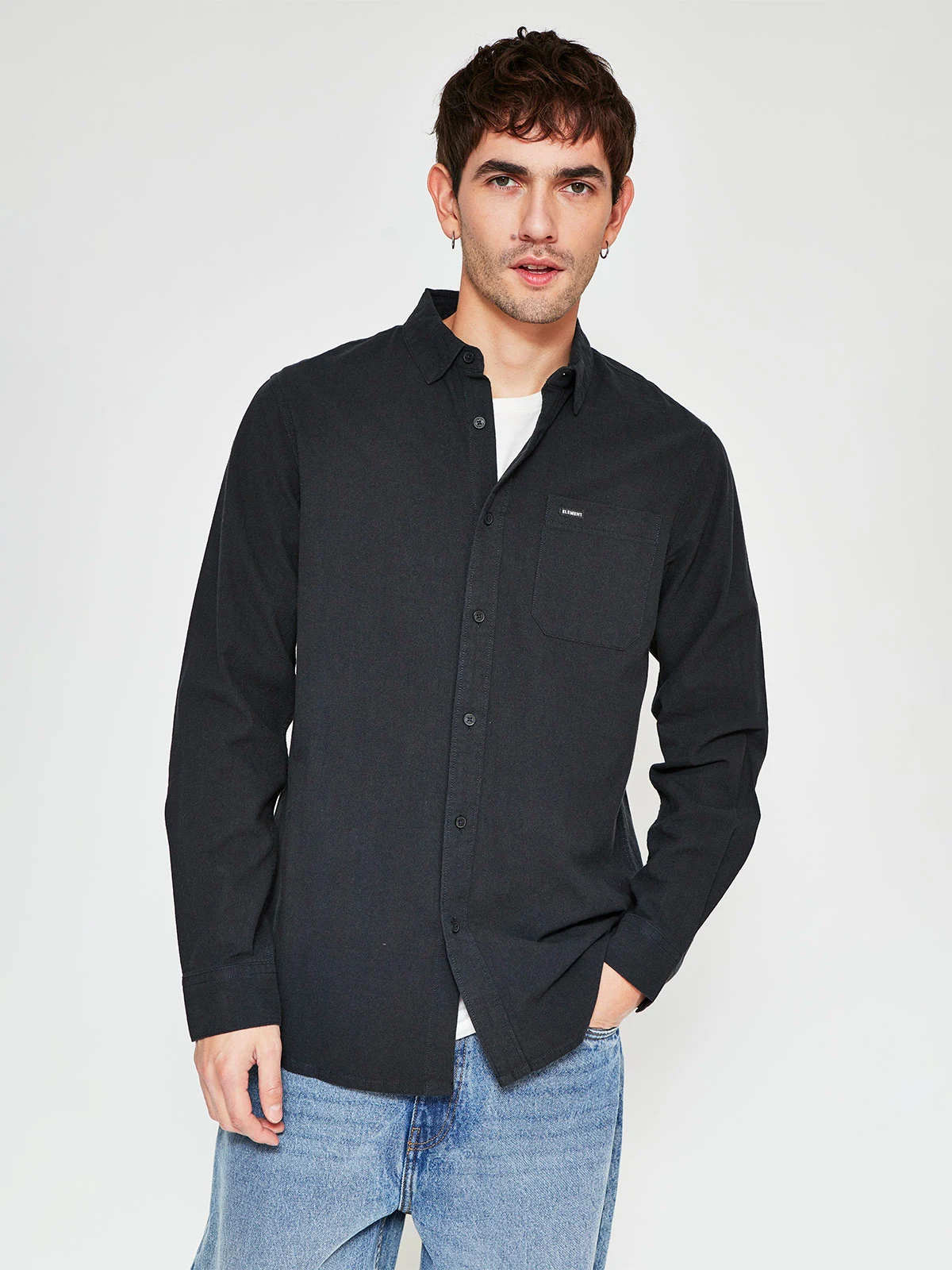 CAMISA MANGA LARGA ALGODÓN HOMBRE ELEMENT - 1