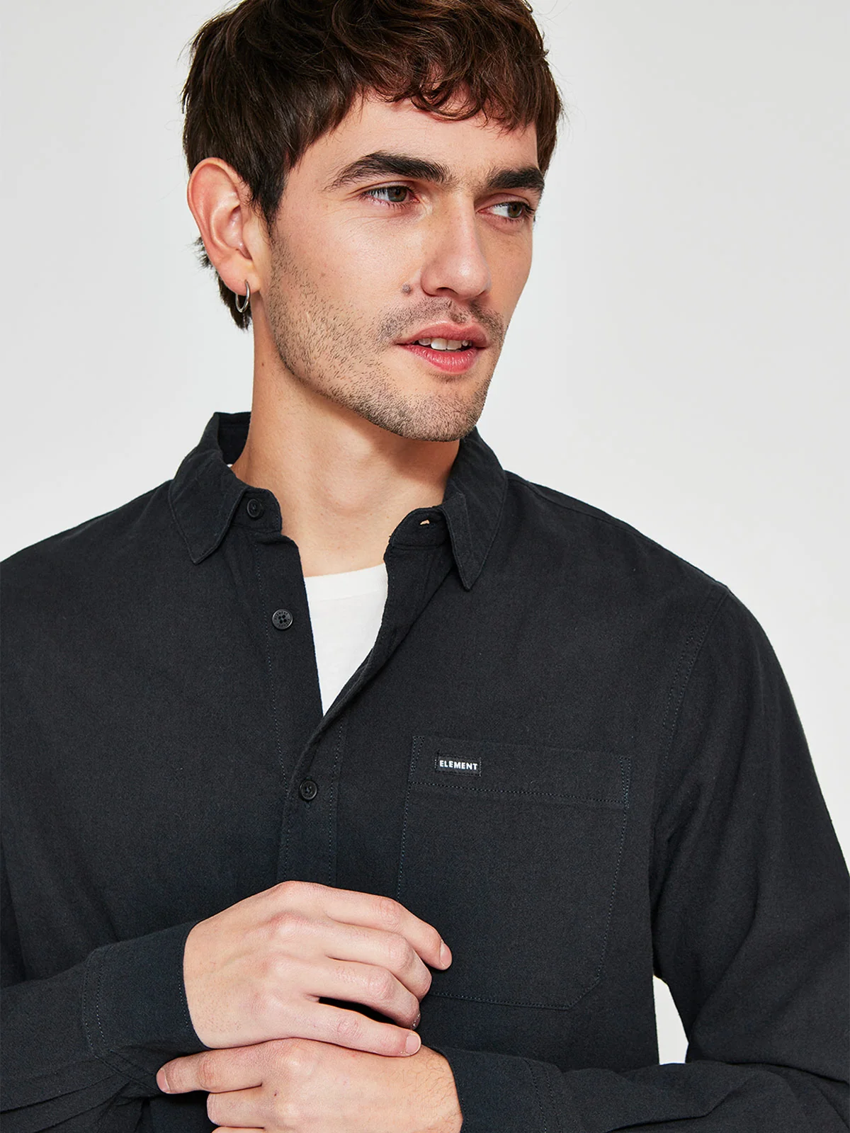 CAMISA MANGA LARGA ALGODÓN HOMBRE ELEMENT - 3