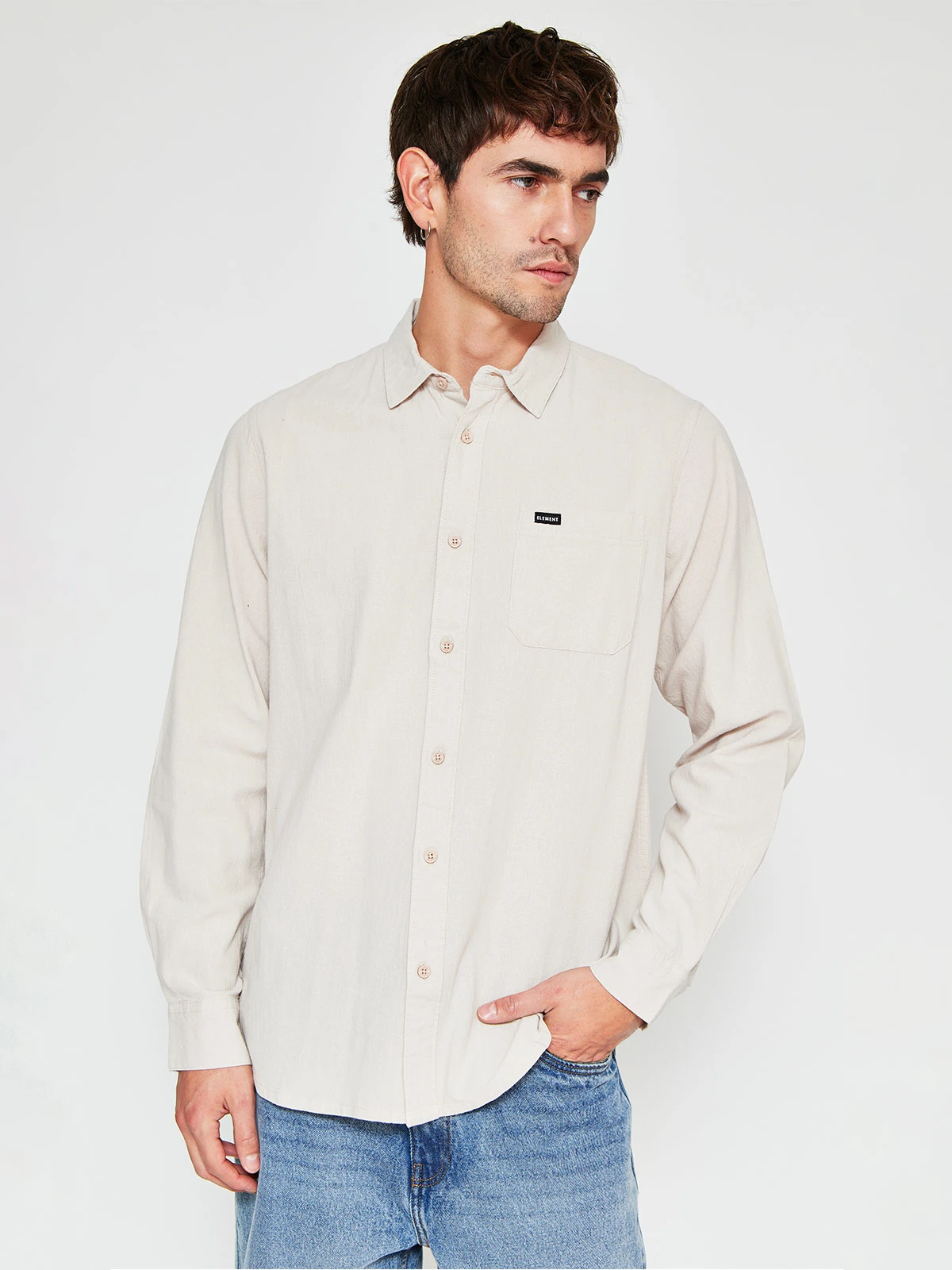 CAMISA MANGA LARGA ALGODÓN HOMBRE ELEMENT - 1