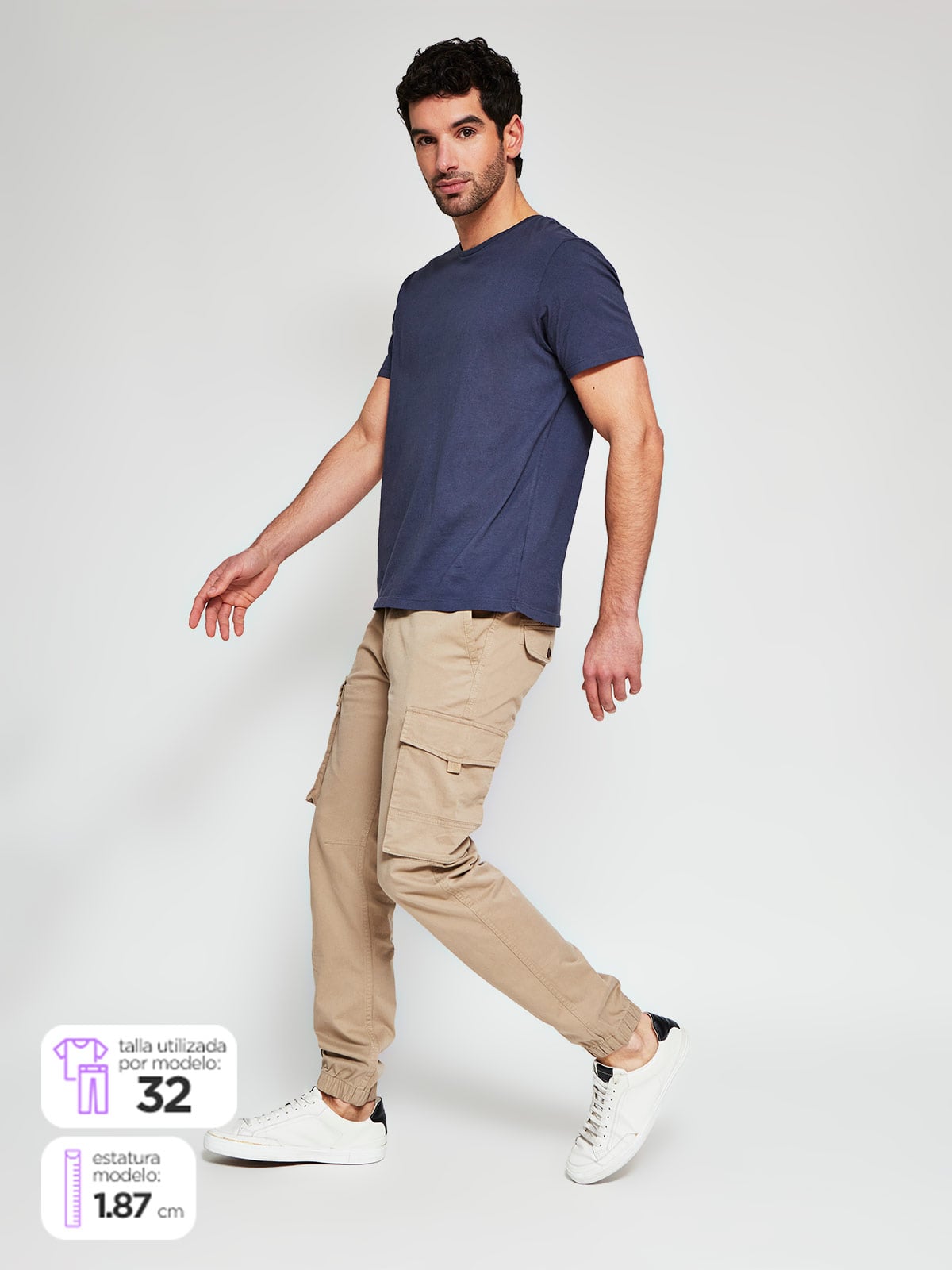 PANTALÓN ALGODÓN HOMBRE BARBADOS CHINO CARGO - 1