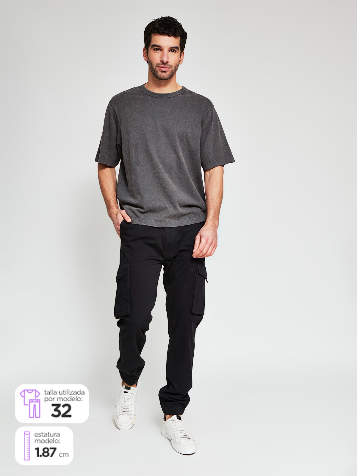 PANTALÓN ALGODÓN HOMBRE BARBADOS CHINO CARGO - 1