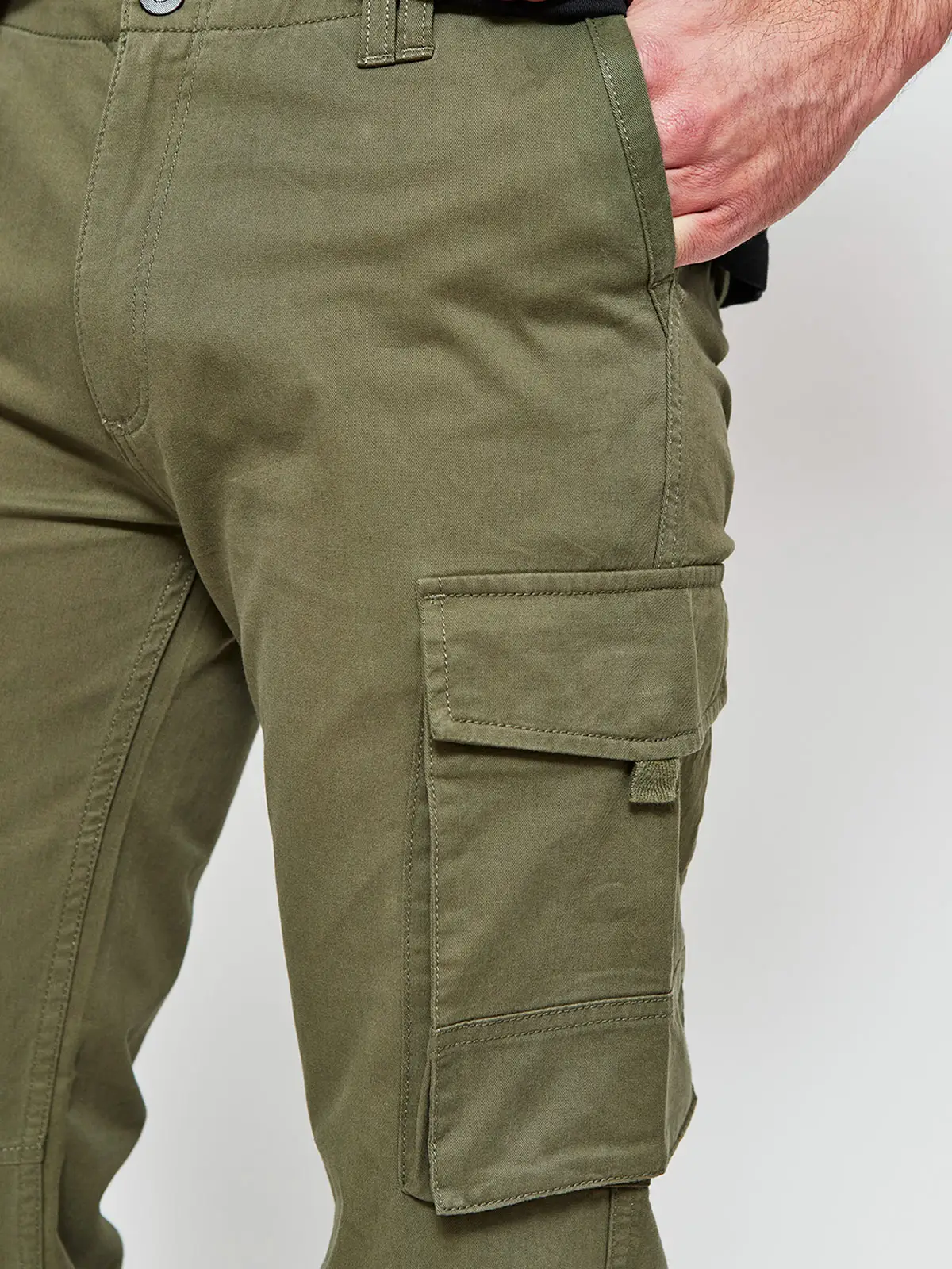 PANTALÓN ALGODÓN HOMBRE BARBADOS CHINO CARGO - 4