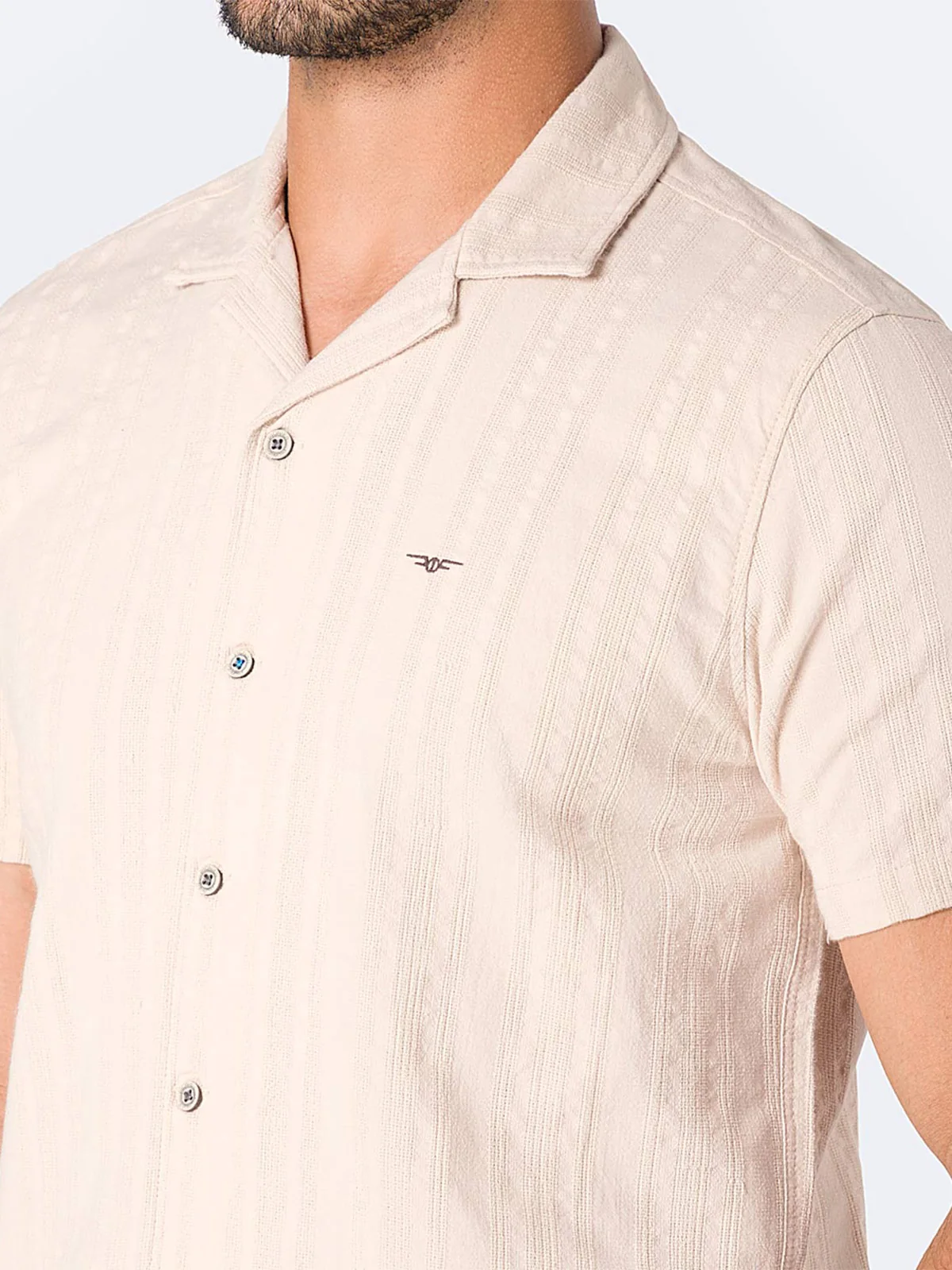 CAMISA MANGA CORTA LINO HOMBRE PIONER REGULAR - 3