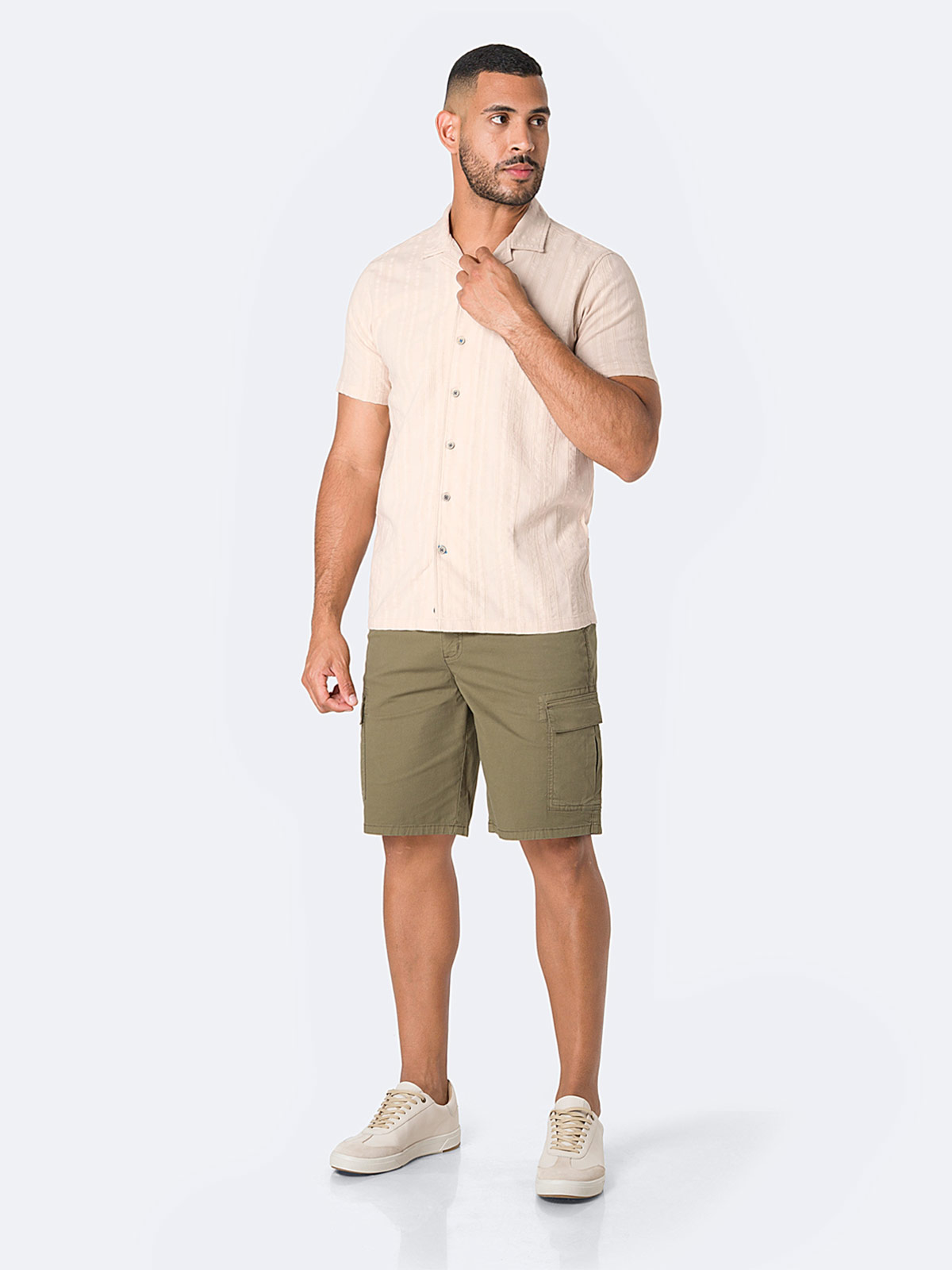 CAMISA MANGA CORTA LINO HOMBRE PIONER REGULAR - 4