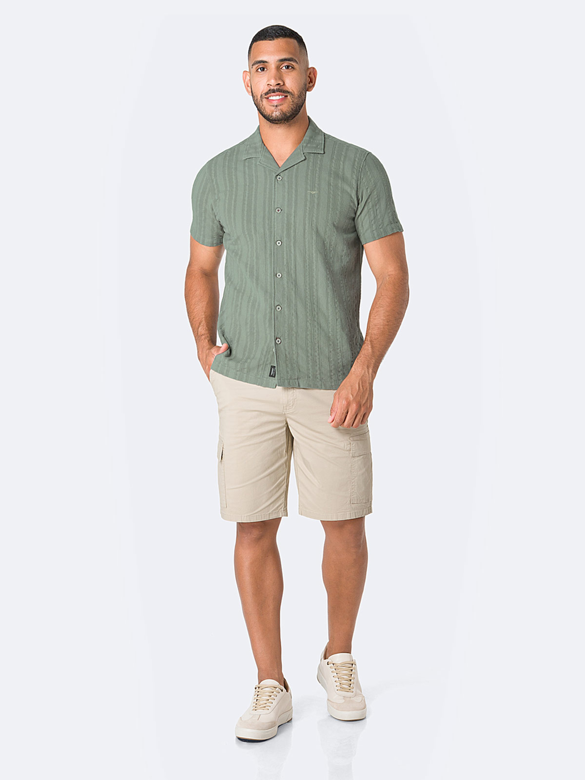 CAMISA MANGA CORTA LINO HOMBRE PIONER REGULAR - 4