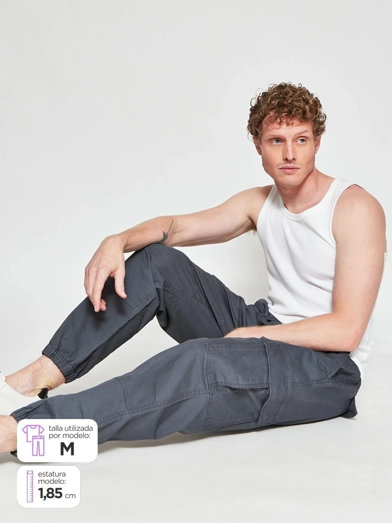PANTALÓN ALGODÓN HOMBRE INDEX CARTO - 1