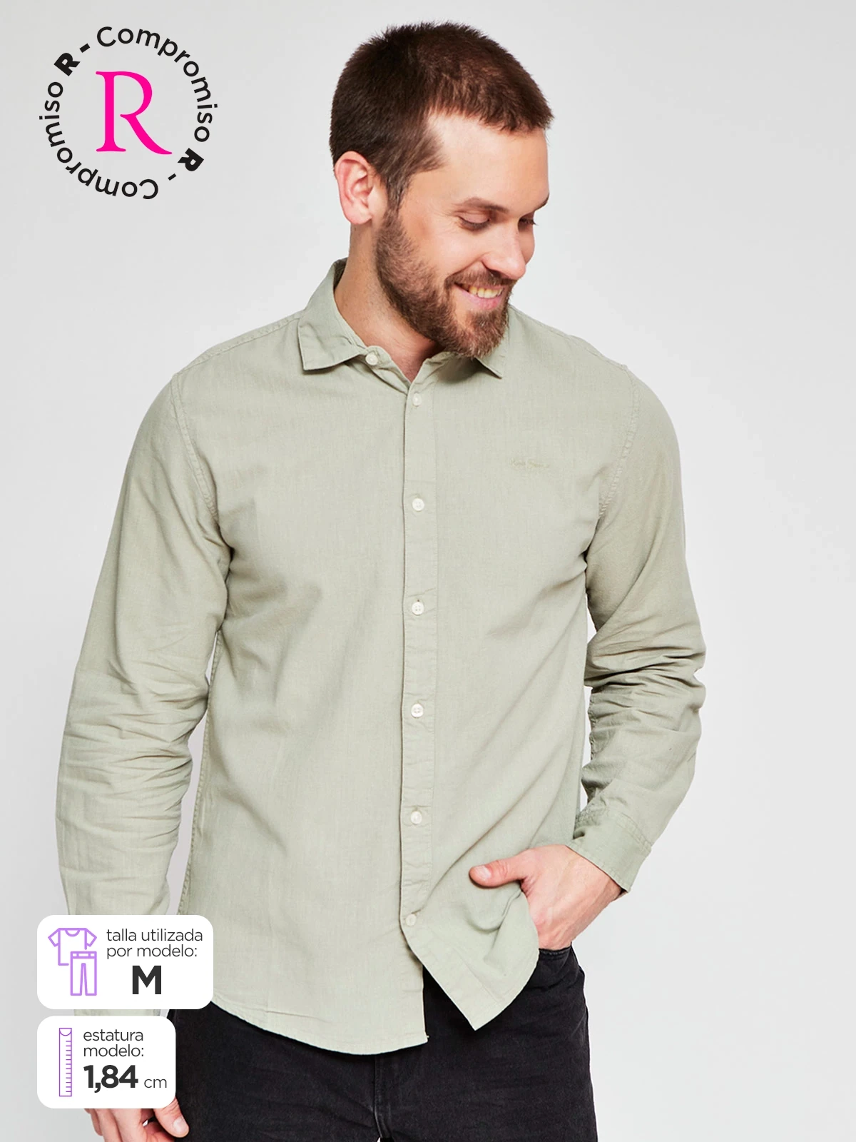 CAMISA MANGA LARGA ALGODÓN HOMBRE PEPE JEANS - 1