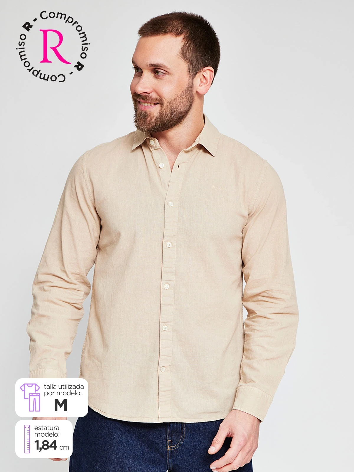 CAMISA MANGA LARGA ALGODÓN HOMBRE PEPE JEANS - 1