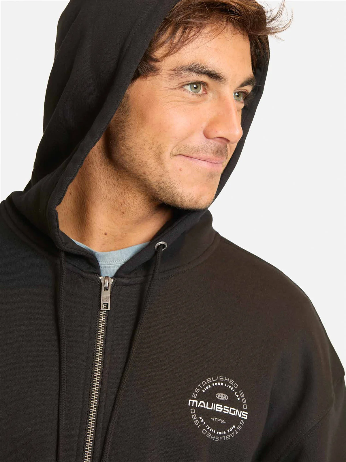 POLERA HOMBRE MAUI AND SONS FULL ZIPPER - 4