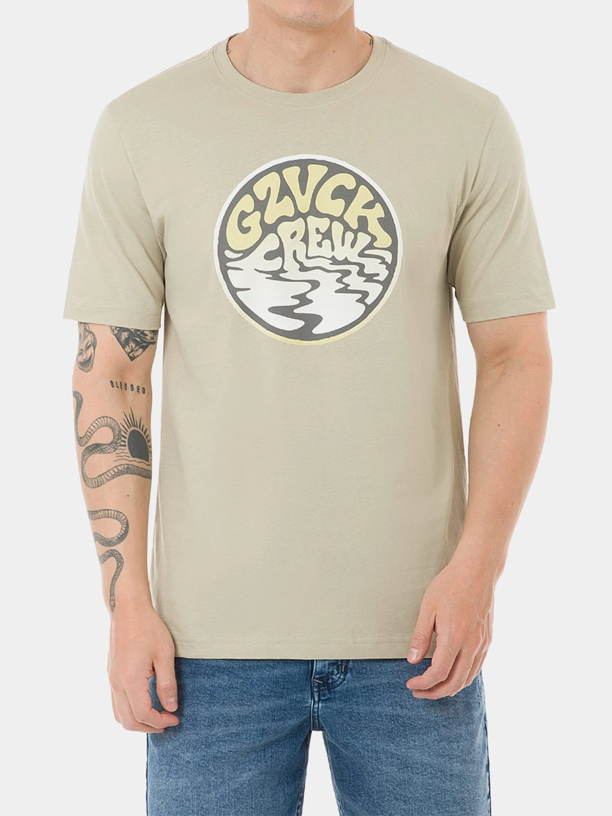 POLO MANGA CORTA REGULAR FIT HOMBRE GZUCK ROKHEN - 1