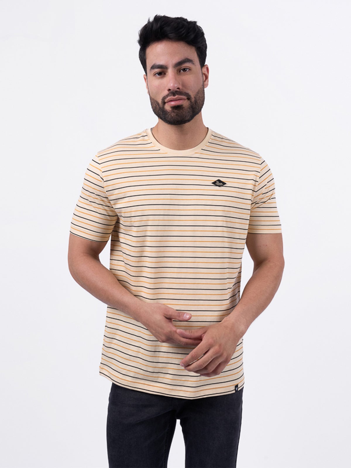 POLO MANGA CORTA ALGODÓN HOMBRE BRONCO BI STRIPE II - 1