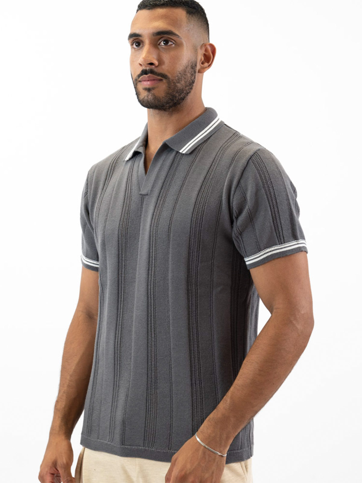 POLO BOX FIT MANGA CORTA HOMBRE WOALLANCE ROMANO - 3