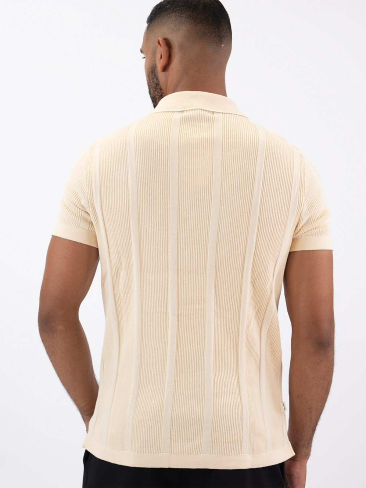 POLO BOX FIT MANGA CORTA HOMBRE WOALLANCE ARABIA TEJIDA - 2