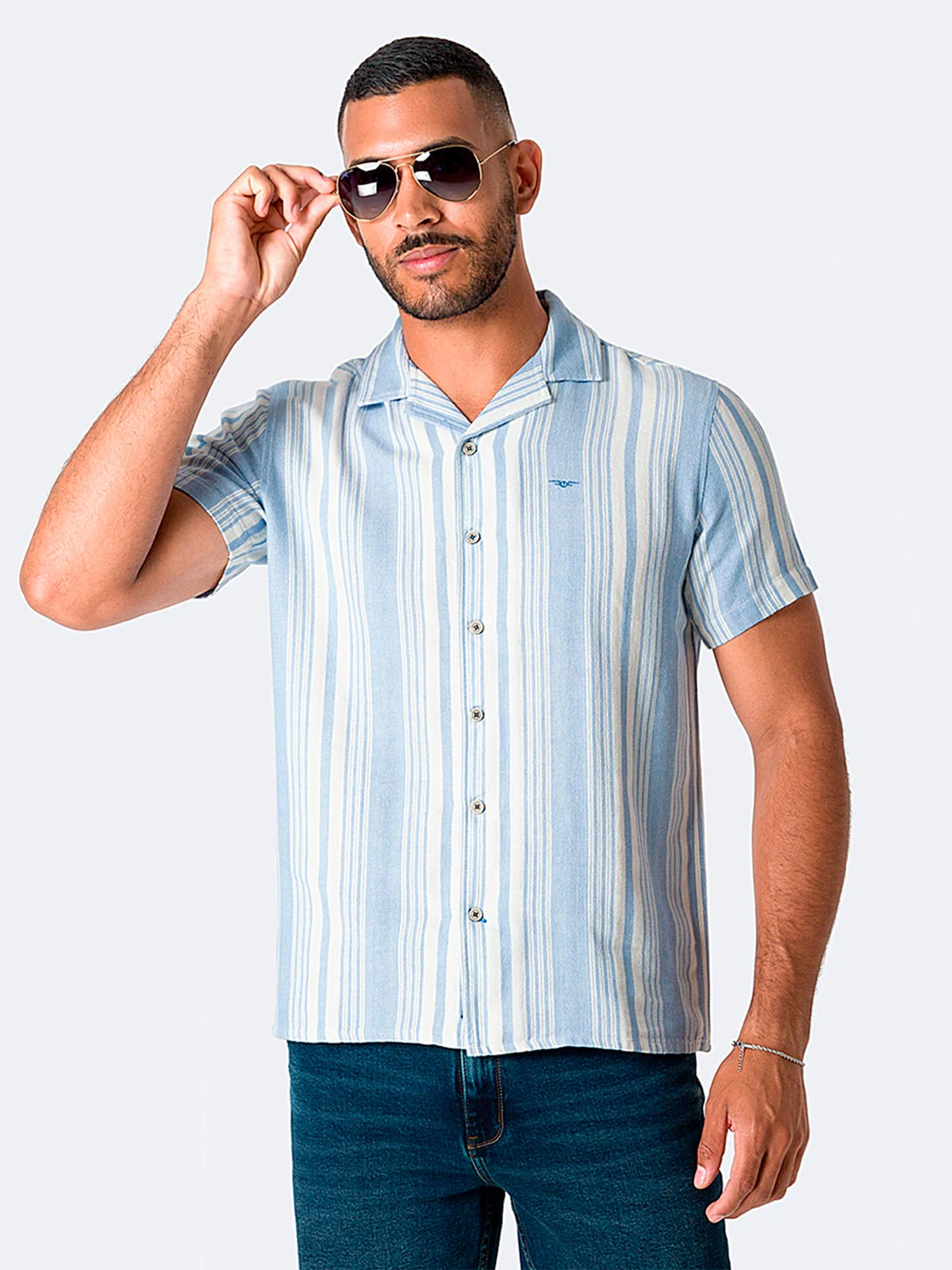CAMISA MANGA CORTA REGULAR FIT HOMBRE PIONIER GREGORH - 1