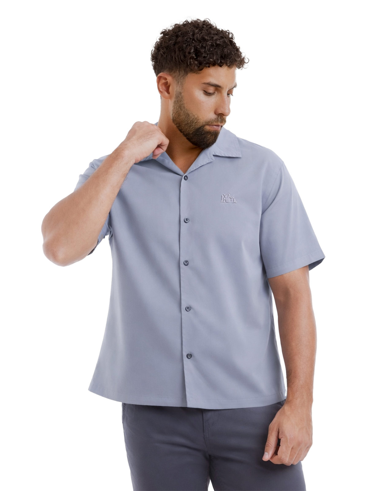 CAMISA MANGA CORTA BOXY FIT HOMBRE METAL JEANS AMIR - 1