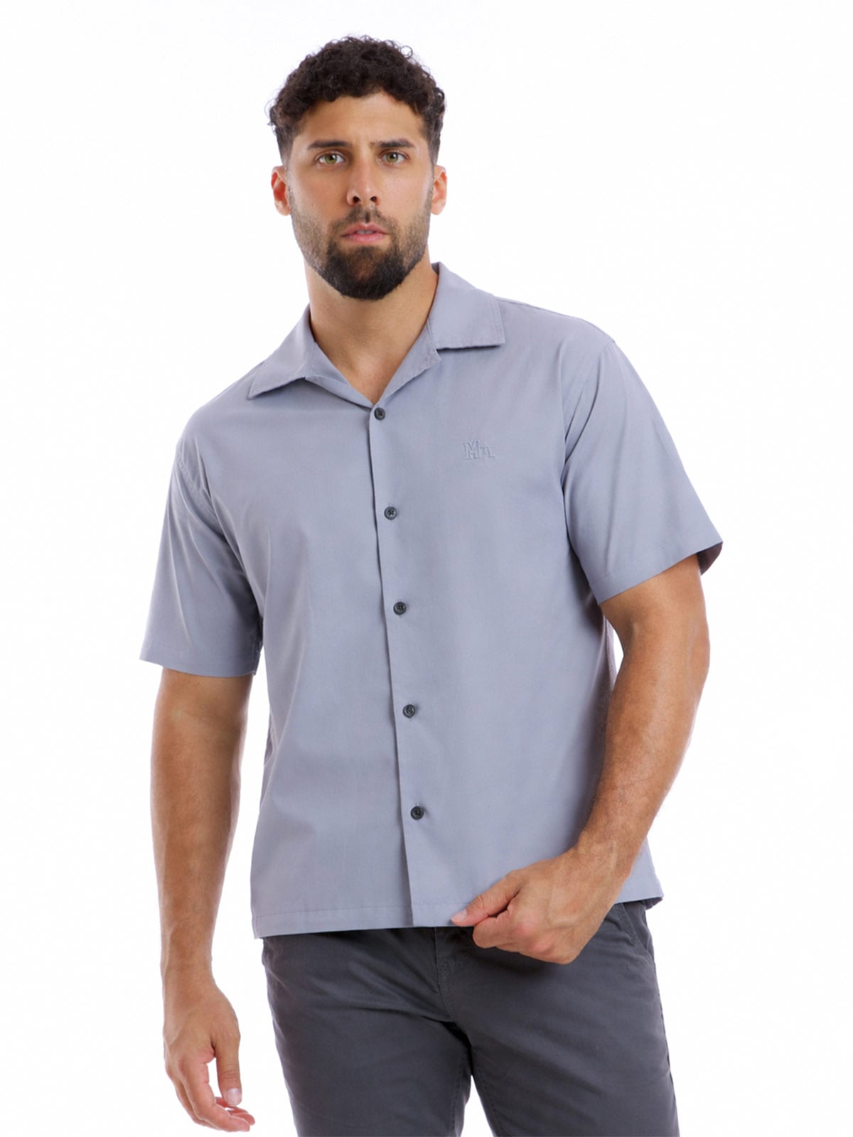 CAMISA MANGA CORTA BOXY FIT HOMBRE METAL JEANS AMIR - 3