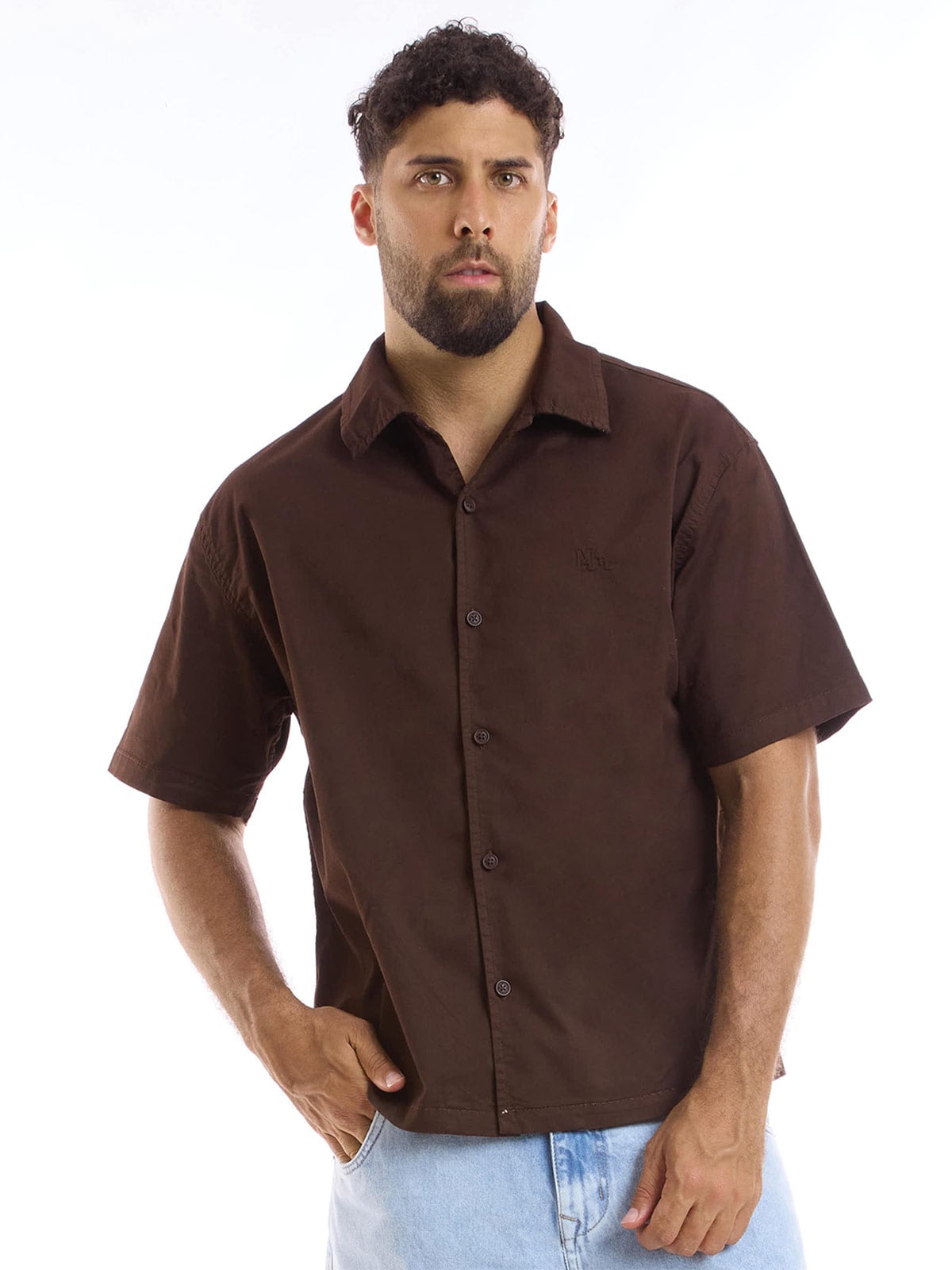 CAMISA MANGA CORTA BOXY FIT HOMBRE METAL JEANS AMIR - 3