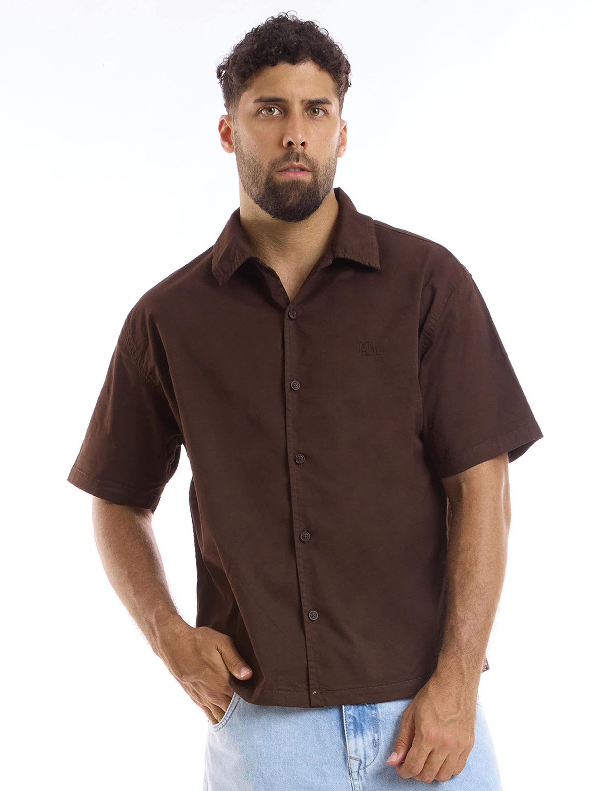 CAMISA MANGA CORTA BOXY FIT HOMBRE METAL JEANS AMIR - 3