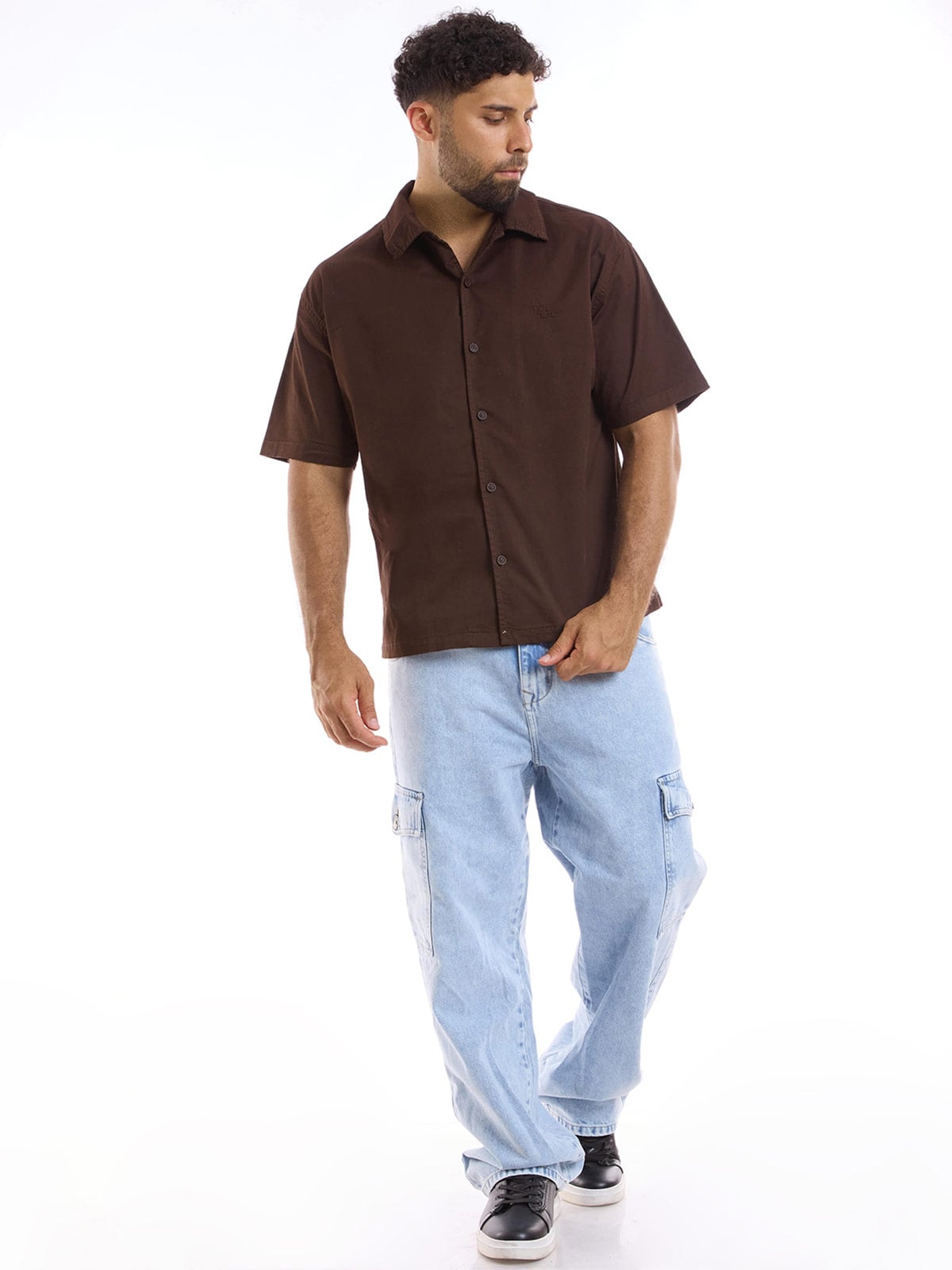 CAMISA MANGA CORTA BOXY FIT HOMBRE METAL JEANS AMIR - 4