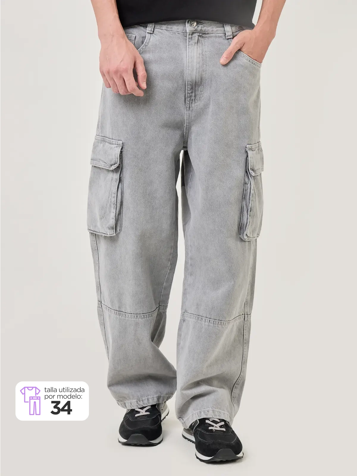 JEAN CARGO HOMBRE HALF - 1
