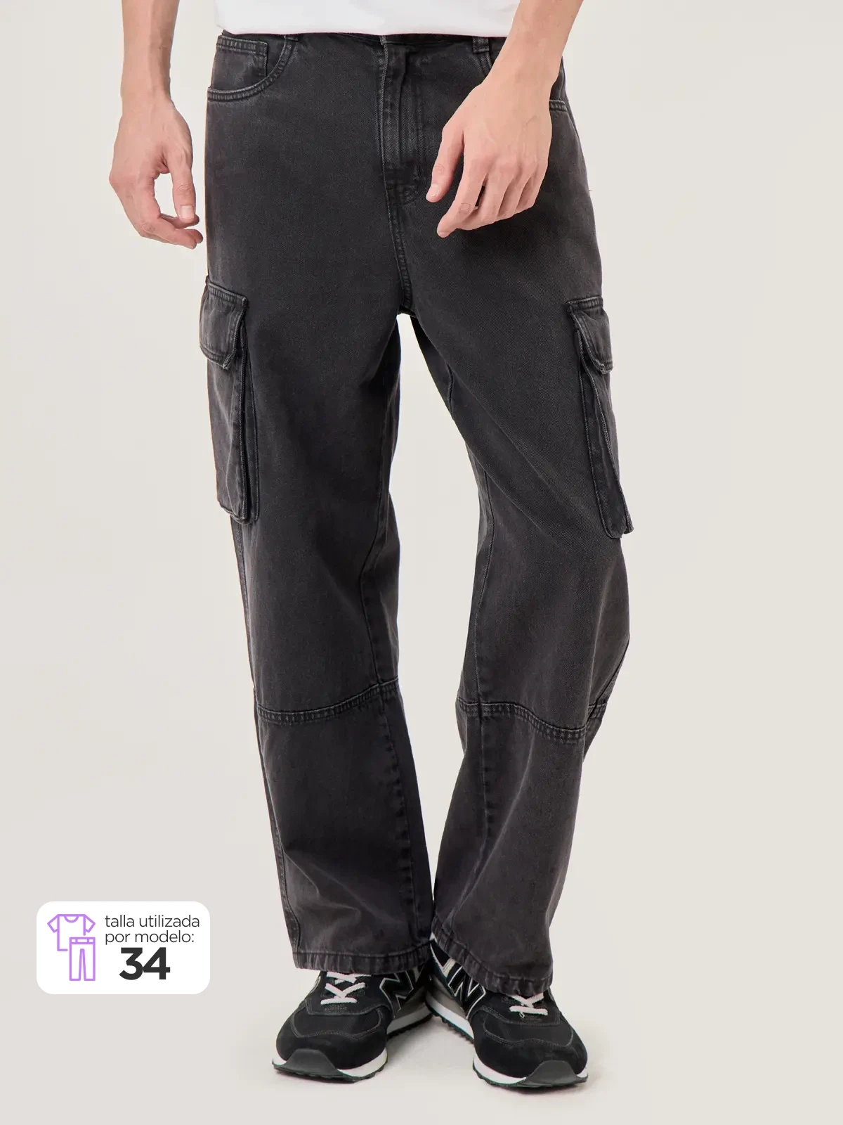 JEAN CARGO HOMBRE HALF - 1