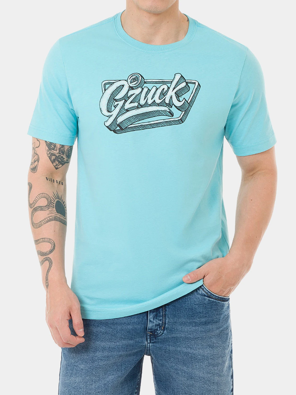 POLO MANGA CORTA REGULAR FIT HOMBRE GZUCK FENDRIT - 1