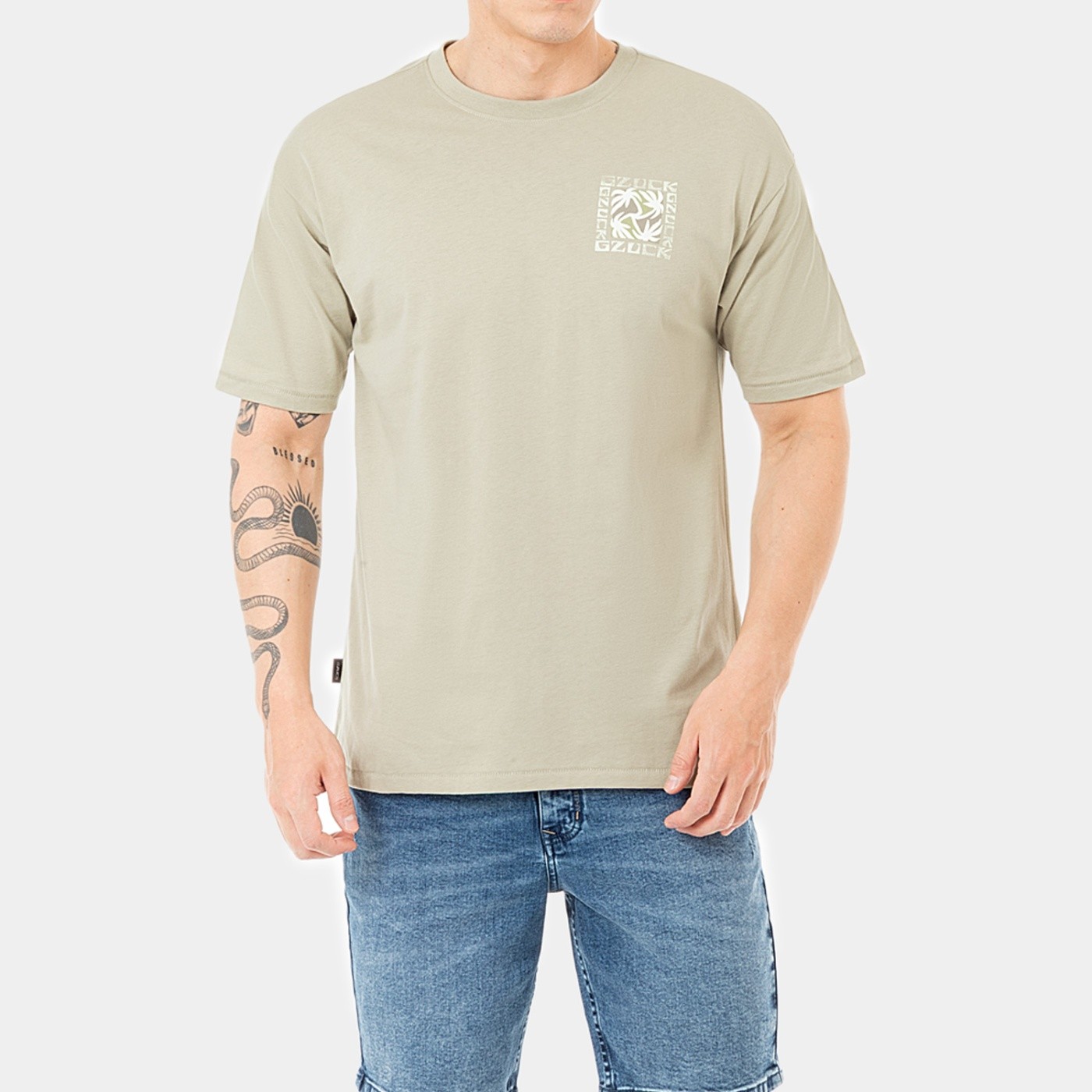 POLO MANGA CORTA REGULAR FIT HOMBRE GZUCK PALM DRIFT OVERSIZE - 2