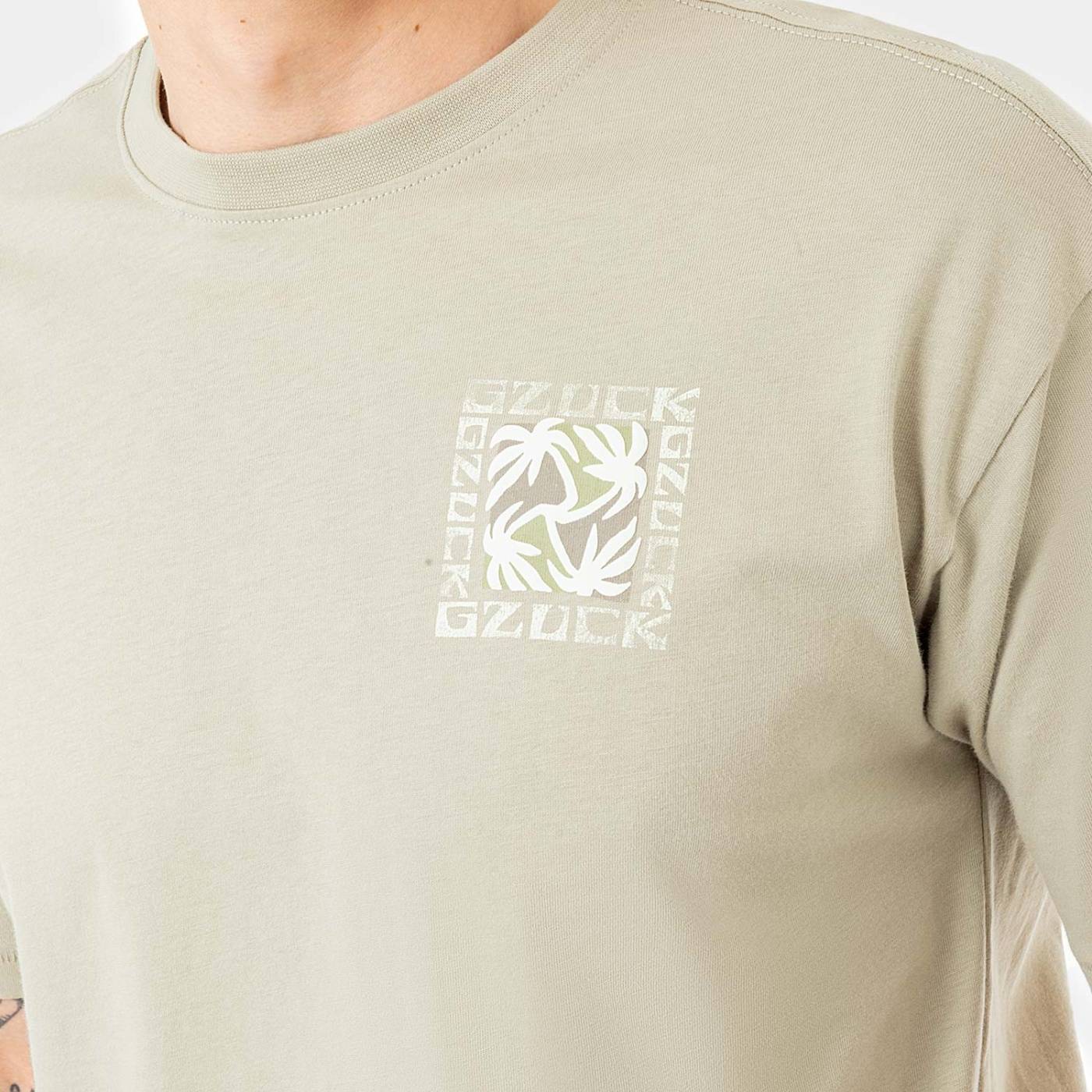 POLO MANGA CORTA REGULAR FIT HOMBRE GZUCK PALM DRIFT OVERSIZE - 3