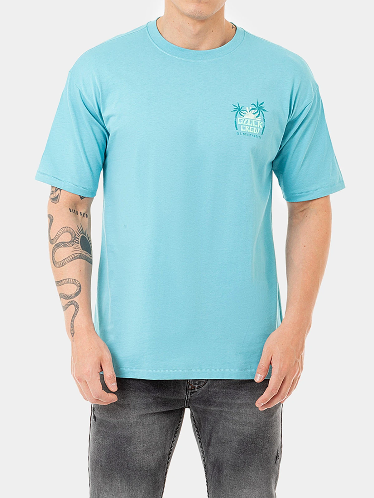 POLO MANGA CORTA REGULAR FIT HOMBRE GZUCK TROPICAL REBEL OVERSIZE - 1