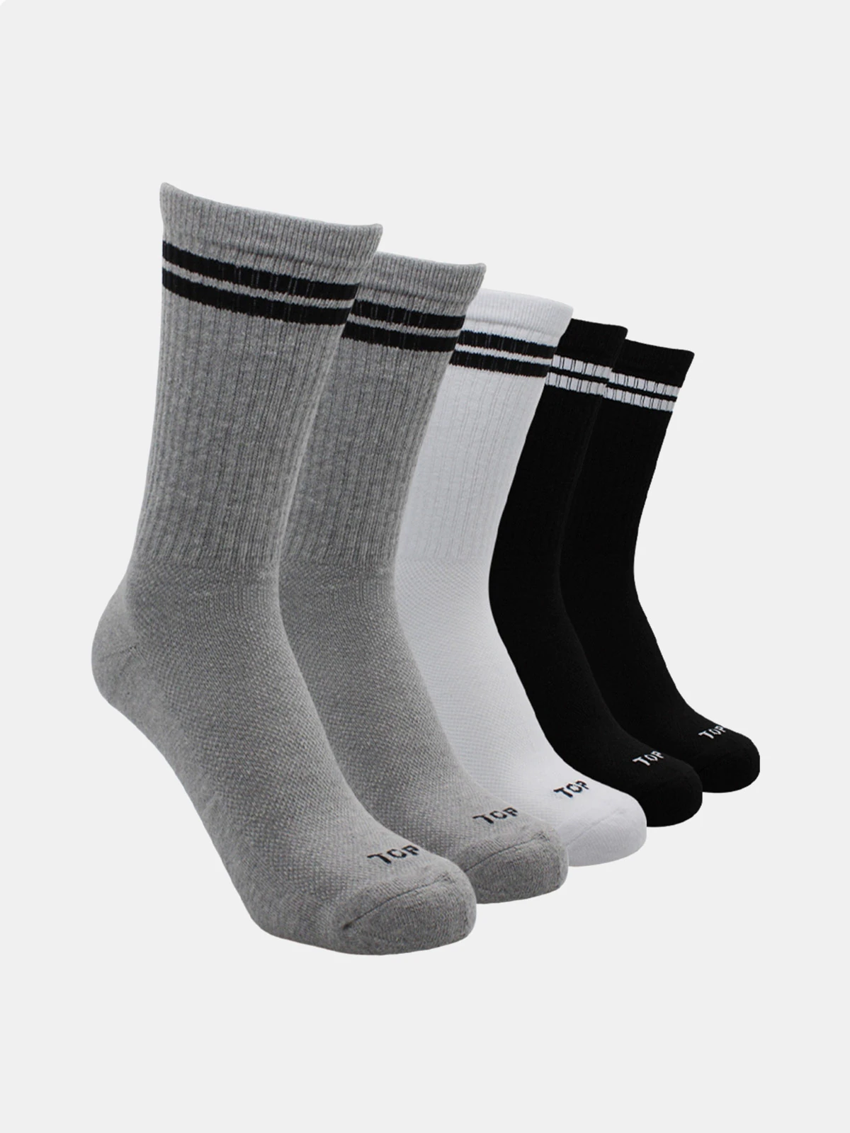 PACK X5 CALCETIN LARGO HOMBRE TOP MULTICOLOR - 1