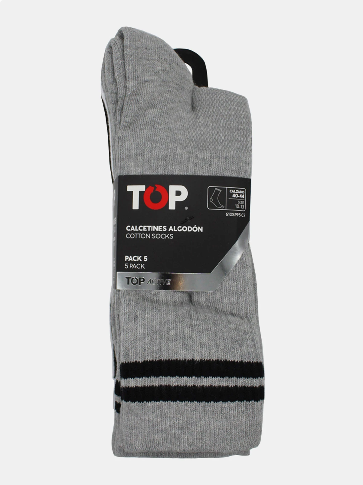 PACK X5 CALCETIN LARGO HOMBRE TOP MULTICOLOR - 5