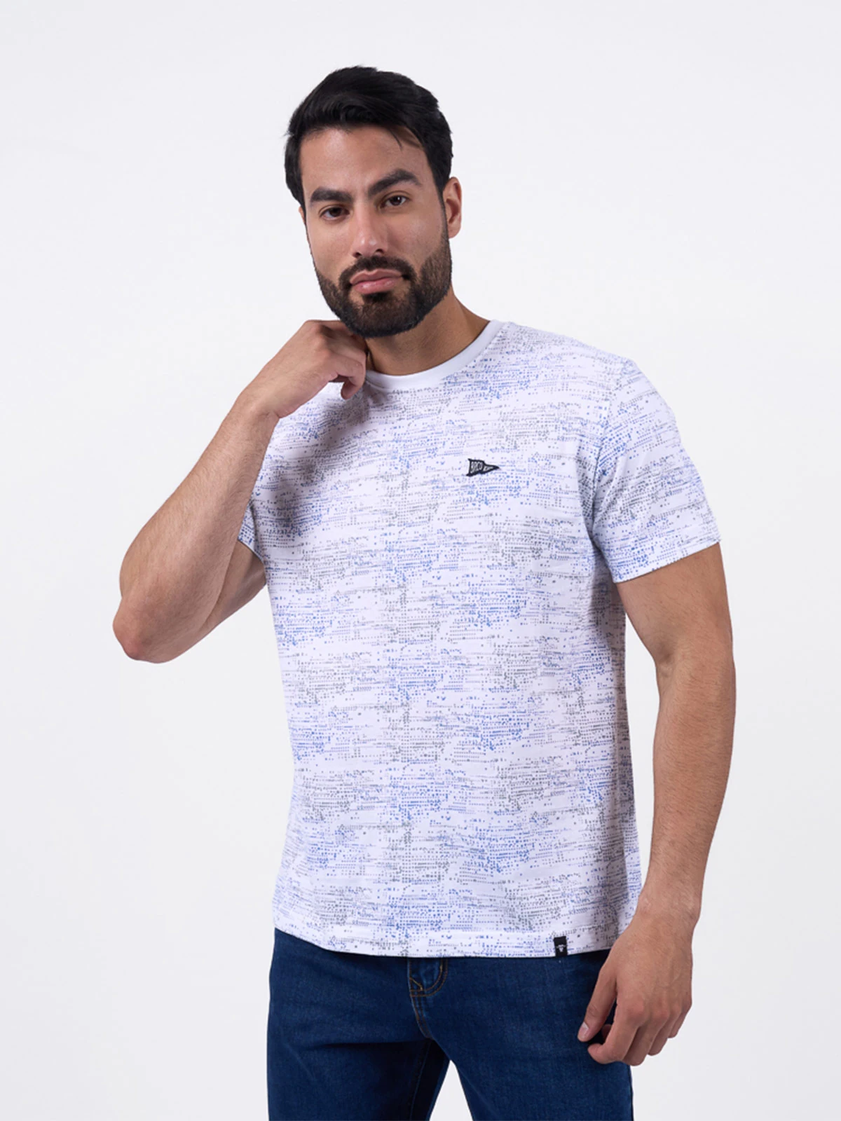 POLO MANGA CORTA HOMBRE BRONCO PIXELES PATCH - 1