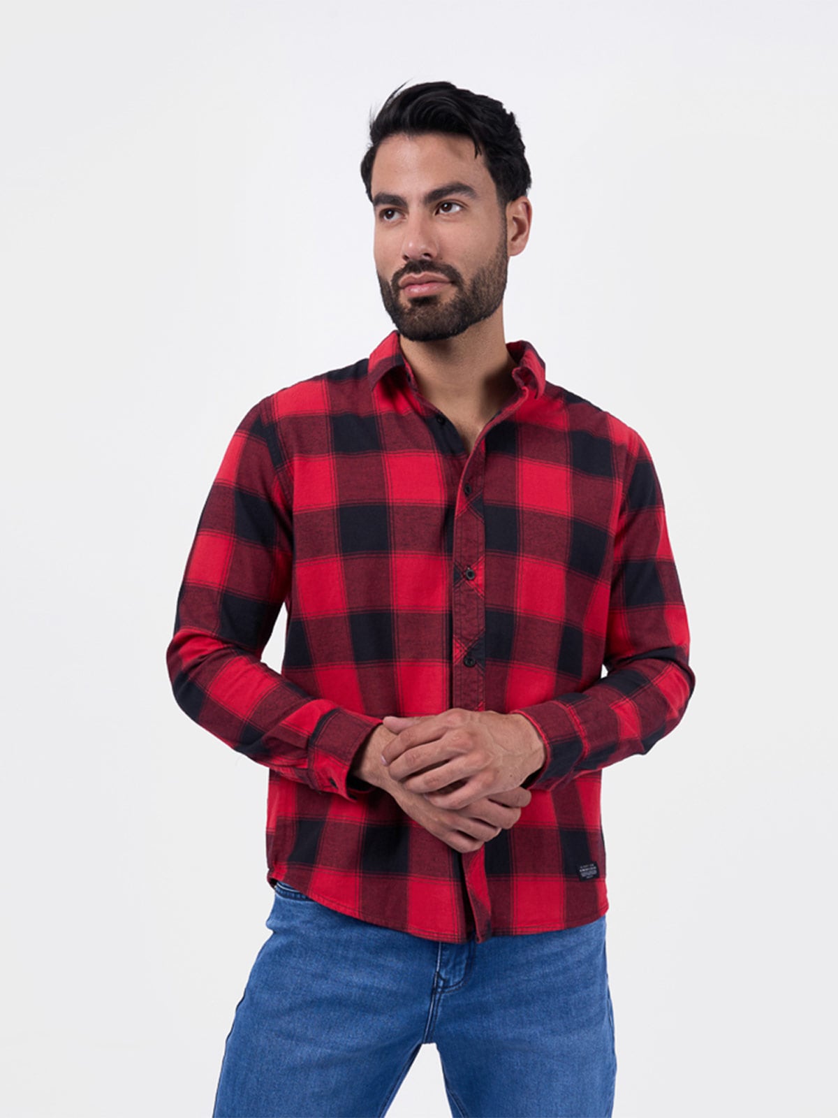 CAMISA MANGA LARGA ALGODÓN HOMBRE BRONCO VI GRUNGE - 1