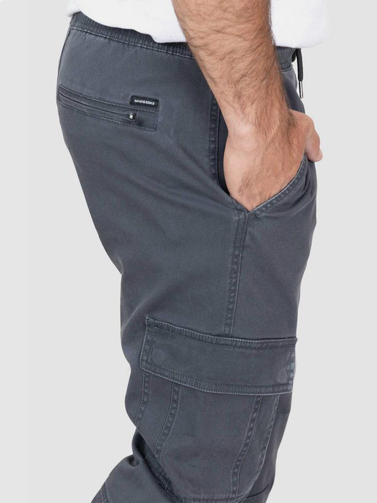 PANTALÓN JOGGER ALGODÓN HOMBRE MAUI AND SONS 5N255 LISO - 3