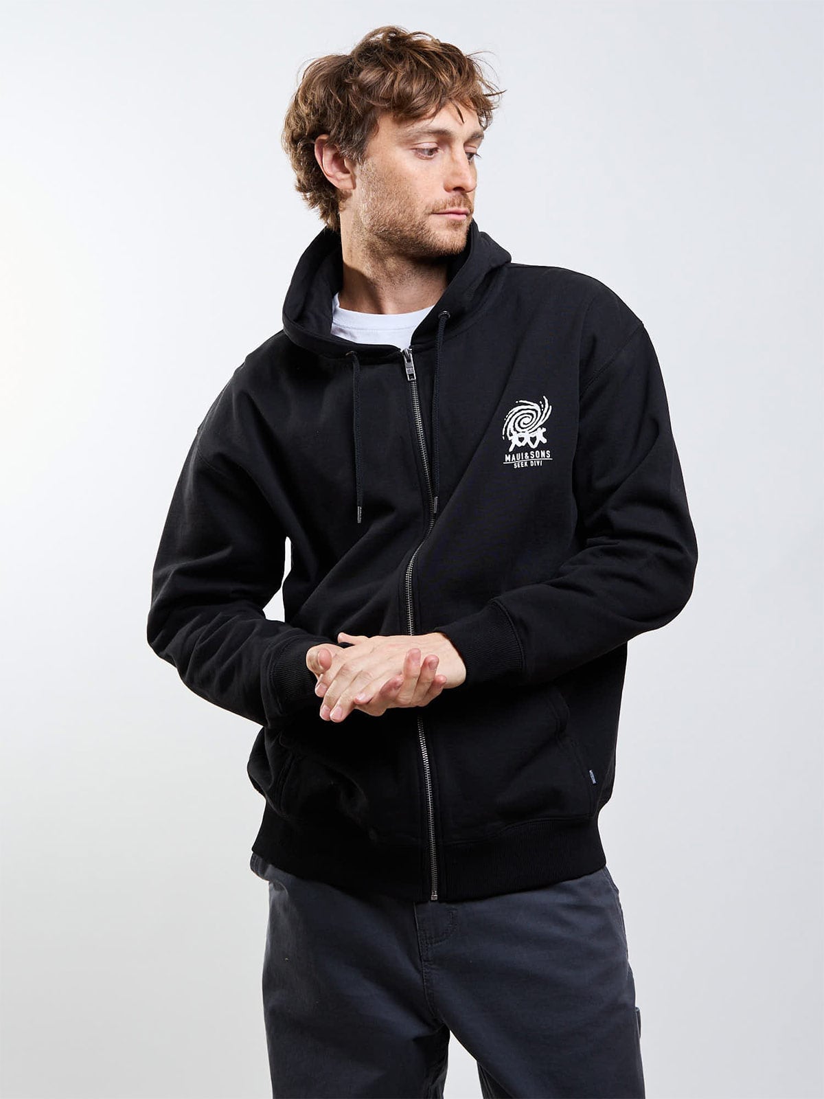 POLERA HOMBRE MAUI AND SONS FULL ZIPPER 5O560 - 1