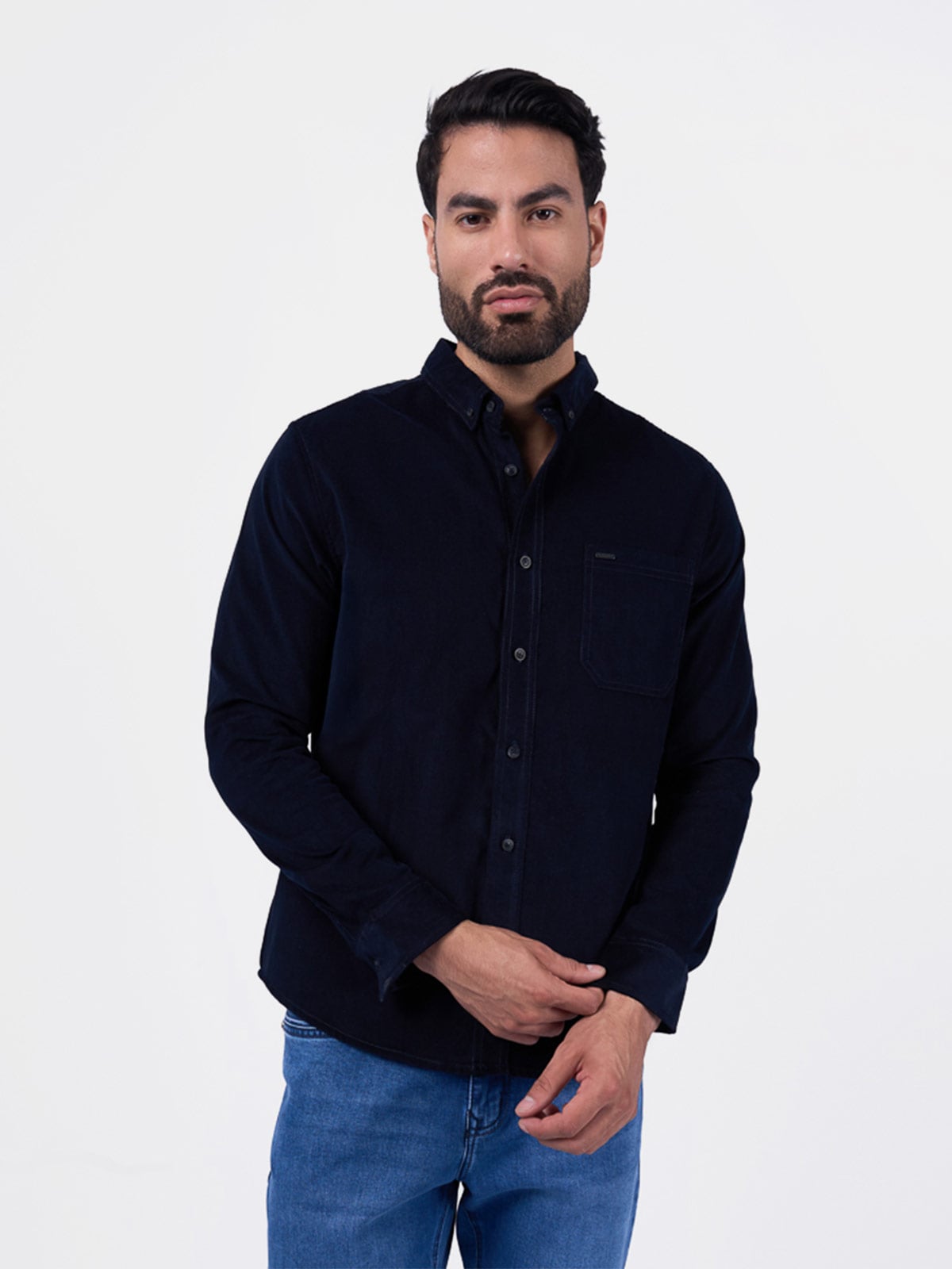 CAMISA MANGA LARGA HOMBRE BRONCO MIKE CORD - 1