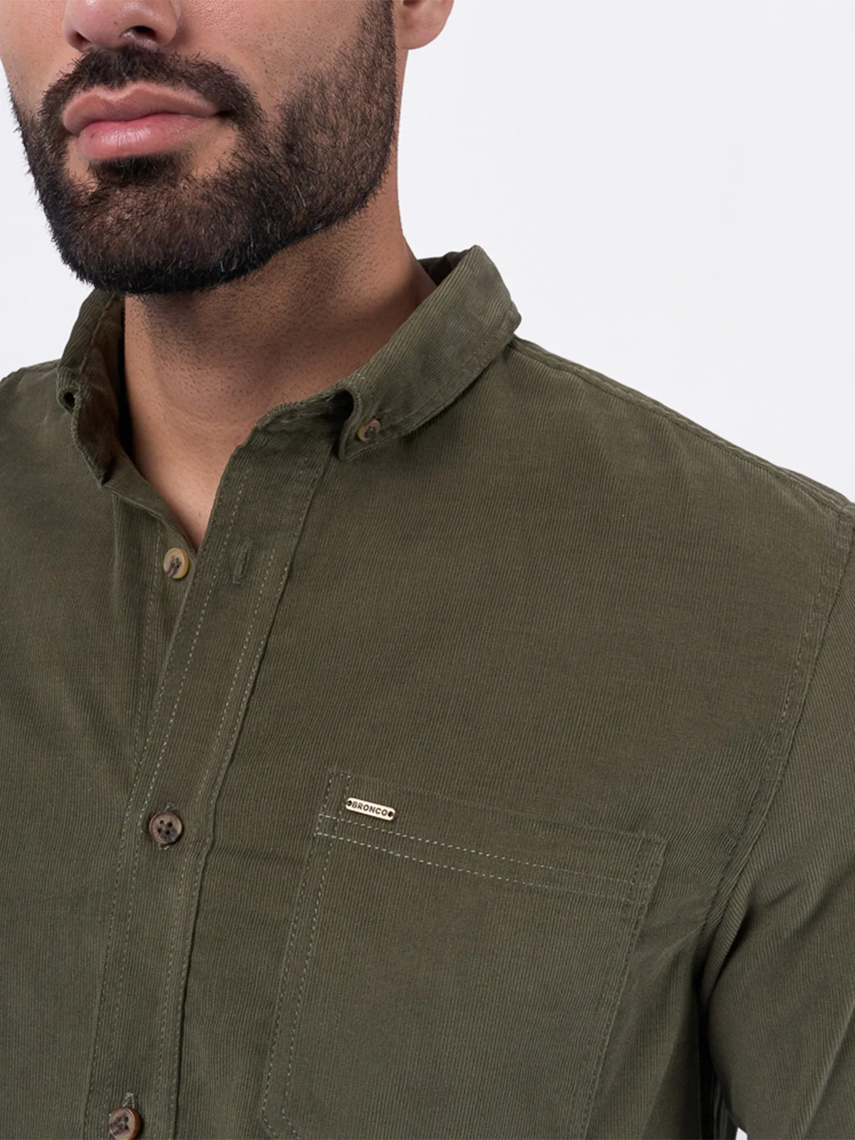 CAMISA MANGA LARGA HOMBRE BRONCO MIKE CORD - 3