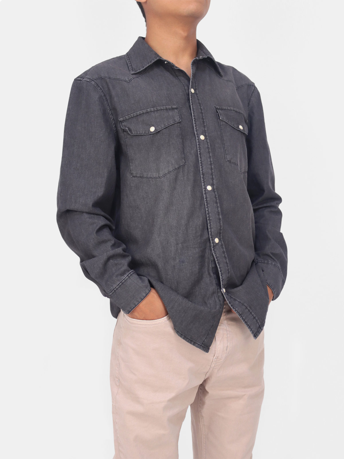 CAMISA MANGA LARGA HOMBRE KAYRA MAN DENIM - 3